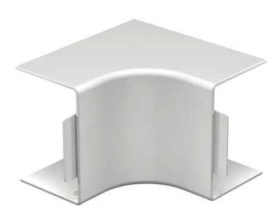 Ângulo interno 60x90mm Policloreto de vinilo branco puro RAL 9010