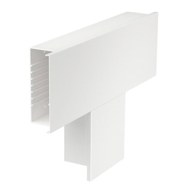 Derivação em T 600x230x100 Policloreto de vinilo branco puro RAL 9010