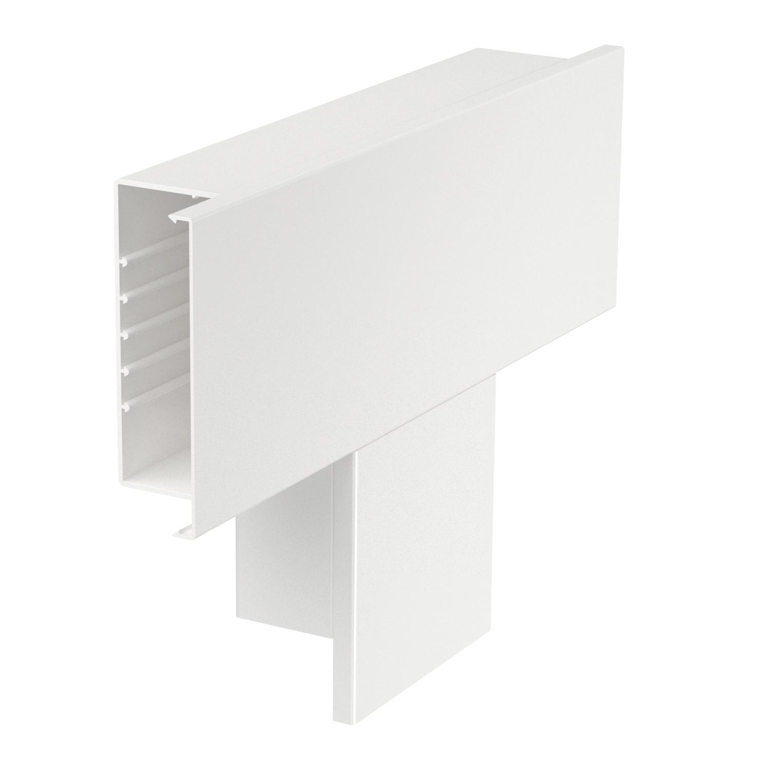 Derivação em T 400x170x80 Policloreto de vinilo branco puro RAL 9010