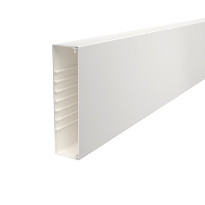 Calha com base perfurada 60x230x2000 Policloreto de vinilo branco puro RAL 9010