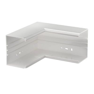 Ângulo interno 250x130x100 Policloreto de vinilo branco puro RAL 9010