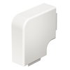 Ângulo plano 40x90mm Policloreto de vinilo branco puro RAL 9010