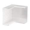 Ângulo interno 250x230x100 Policloreto de vinilo branco puro RAL 9010