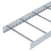 Cable ladder unperforated rung, welded 110x600x3000 Aço Galvanizado por imersão a quente após maquinação 85µm zinco