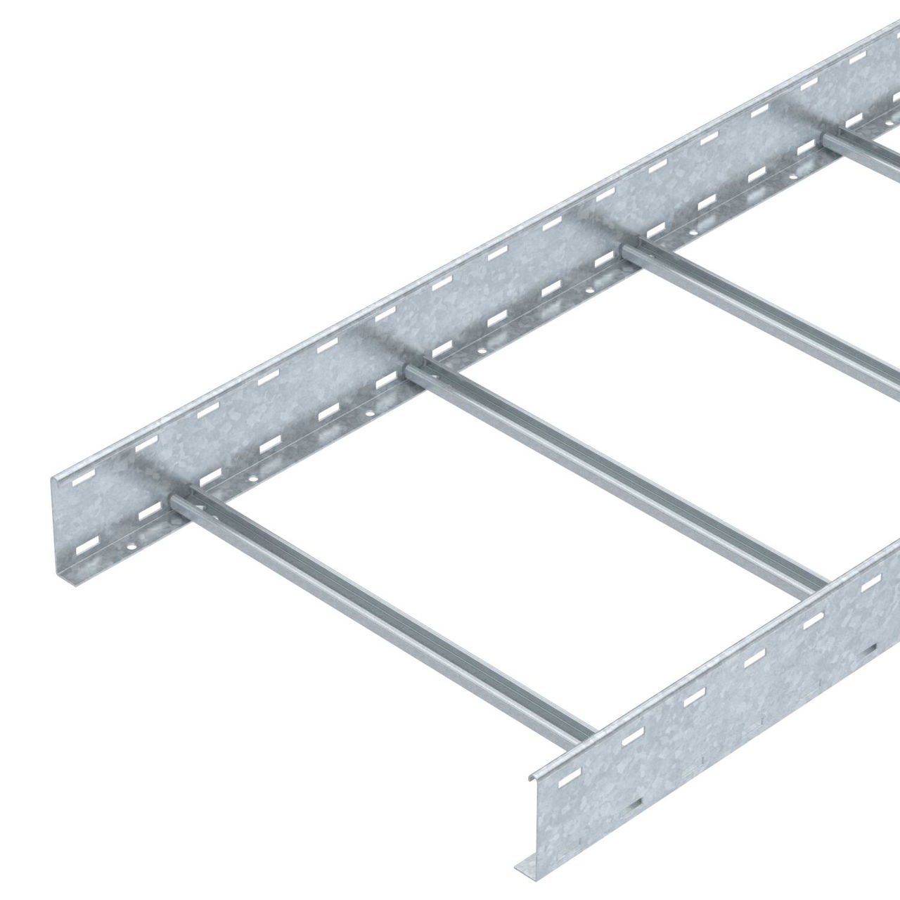 Cable ladder unperforated rung, welded 110x600x3000 Aço Galvanizado por imersão a quente após maquinação 85µm zinco