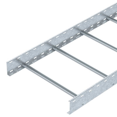 Cable ladder unperforated rung, welded 110x600x3000 Aço Galvanizado por imersão a quente após maquinação 85µm zinco