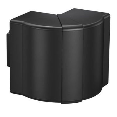 External corner variable 70x130 Policarbonato/acrilonitrila-butadieno-estireno preto RAL 9005