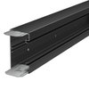 Device installation trunking with base perforation 2000x130x70 Policloreto de vinilo preto RAL 9005