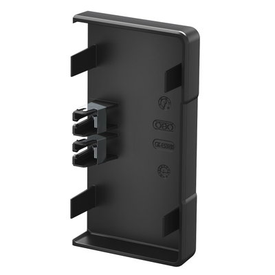 End piece 70x130 Policarbonato/acrilonitrila-butadieno-estireno preto RAL 9005