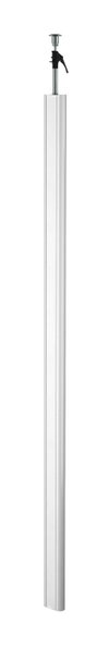 Service pole Floor/ceiling 3000x146x65 Alumínio branco puro RAL 9010