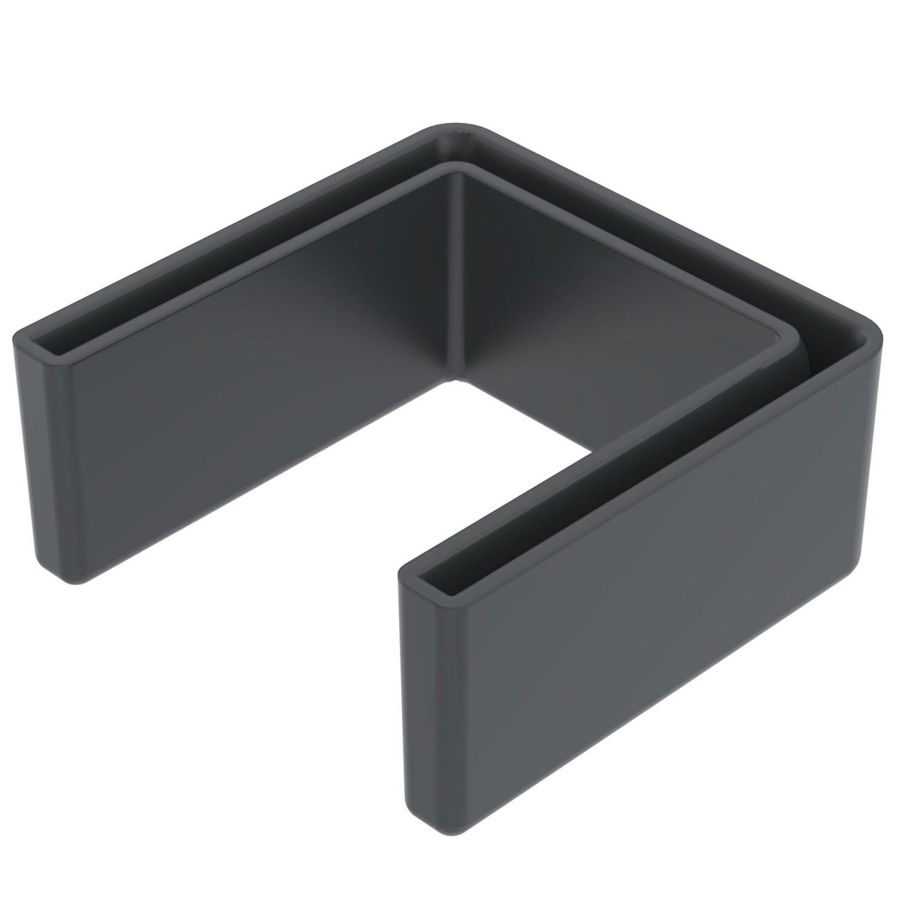 Protective cap for US 5 support 25x50 Polietileno preto grafite RAL 9011
