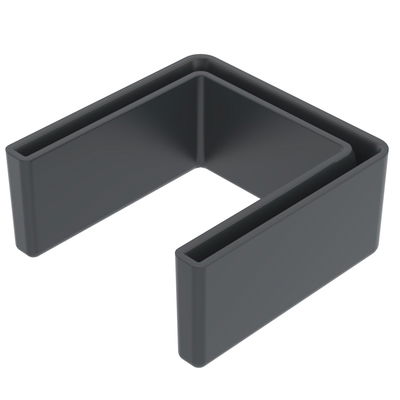 Protective cap for US 5 support 25x50 Polietileno preto grafite RAL 9011