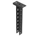 Support with welded head plate 50x50x400 Aço PES135 - Poliéster preto RAL 9005