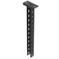 Support with welded head plate 50x50x600 Aço PES135 - Poliéster preto RAL 9005