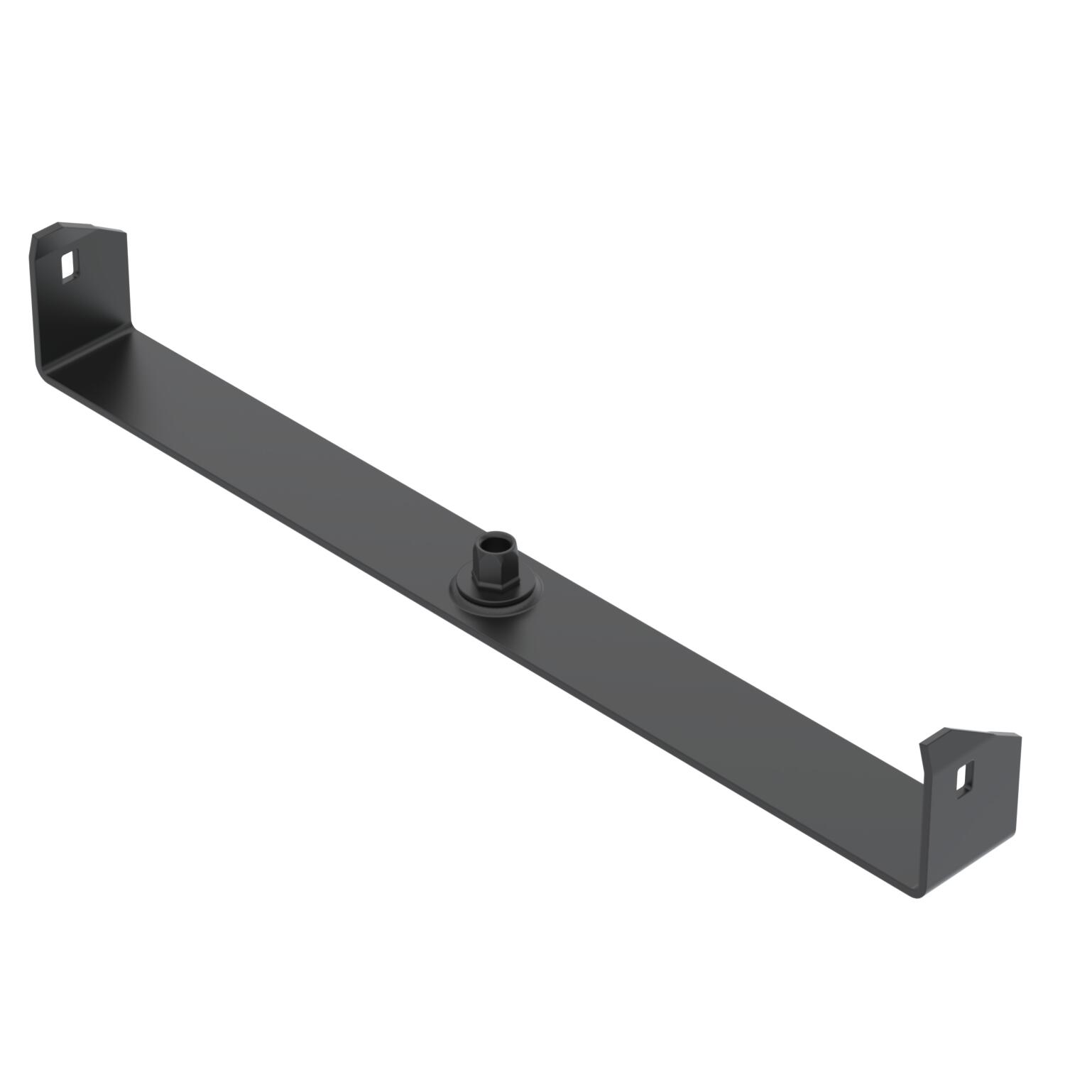 Suspensão central para caminho de cabos em chapa B400mm Aço PES135 - Poliéster preto RAL 9005