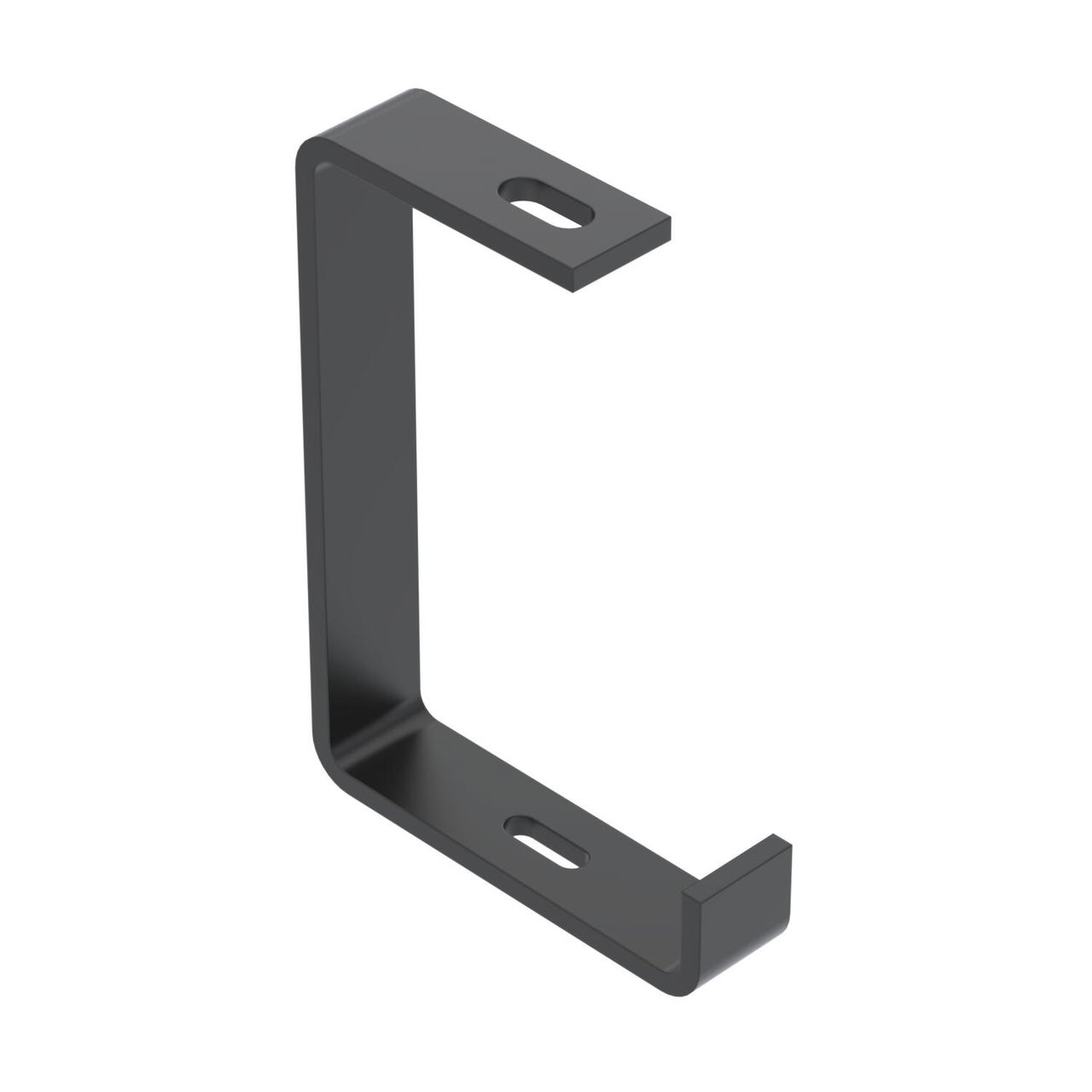 Consola de teto Perfil plano B100mm Aço PES135 - Poliéster preto RAL 9005