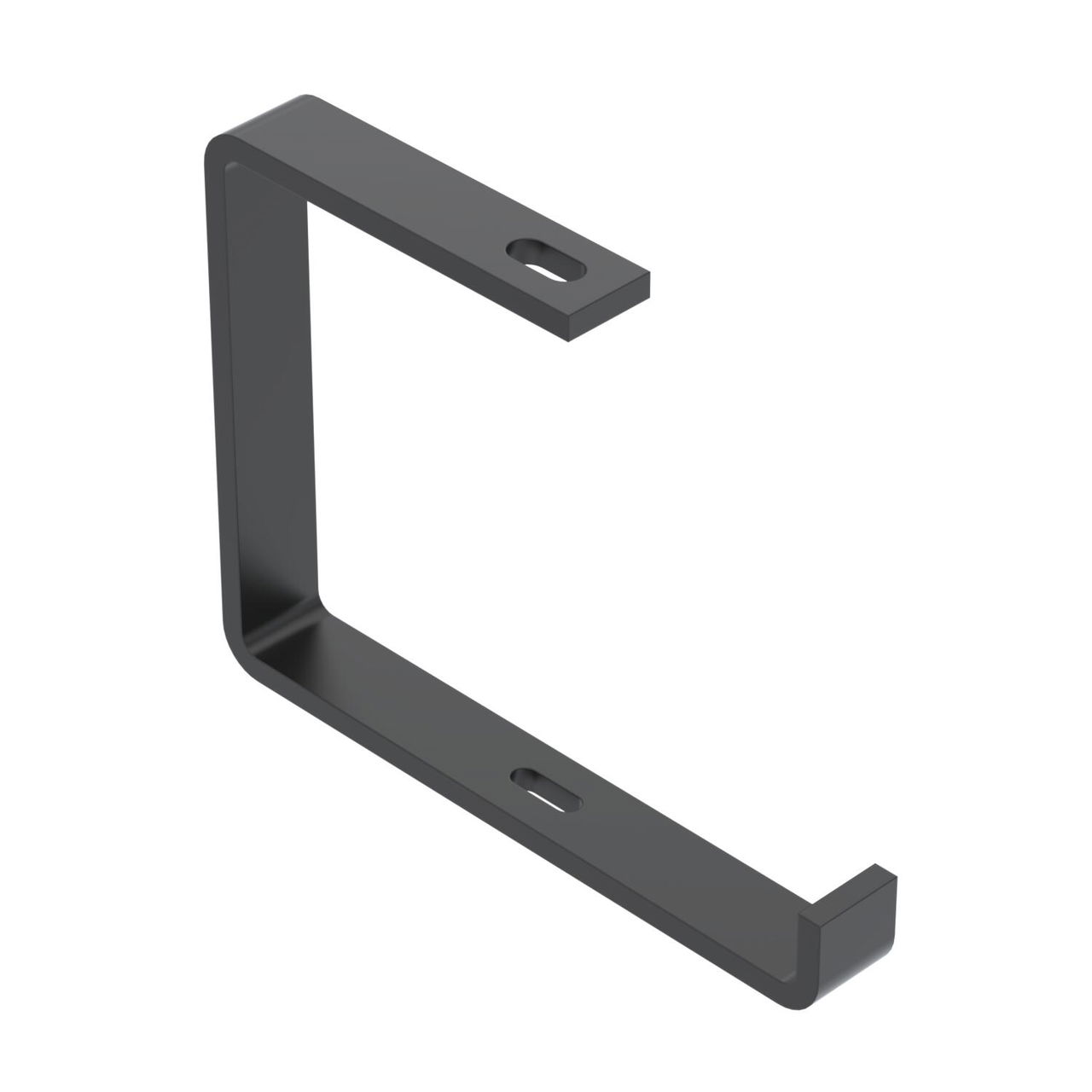 Consola de teto Perfil plano B200mm Aço PES135 - Poliéster preto RAL 9005