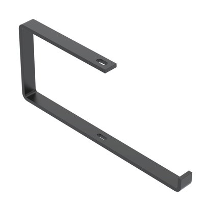 Consola de teto Perfil plano B400mm Aço PES135 - Poliéster preto RAL 9005
