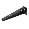 Wall and Support bracket with welded head plate B210mm Aço PES135 - Poliéster preto RAL 9005