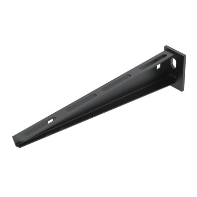 Consola mural com cabeça soldada B310mm Aço PES135 - Poliéster preto RAL 9005