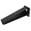 Wall and Support bracket with welded head plate B210mm Aço PES135 - Poliéster preto RAL 9005