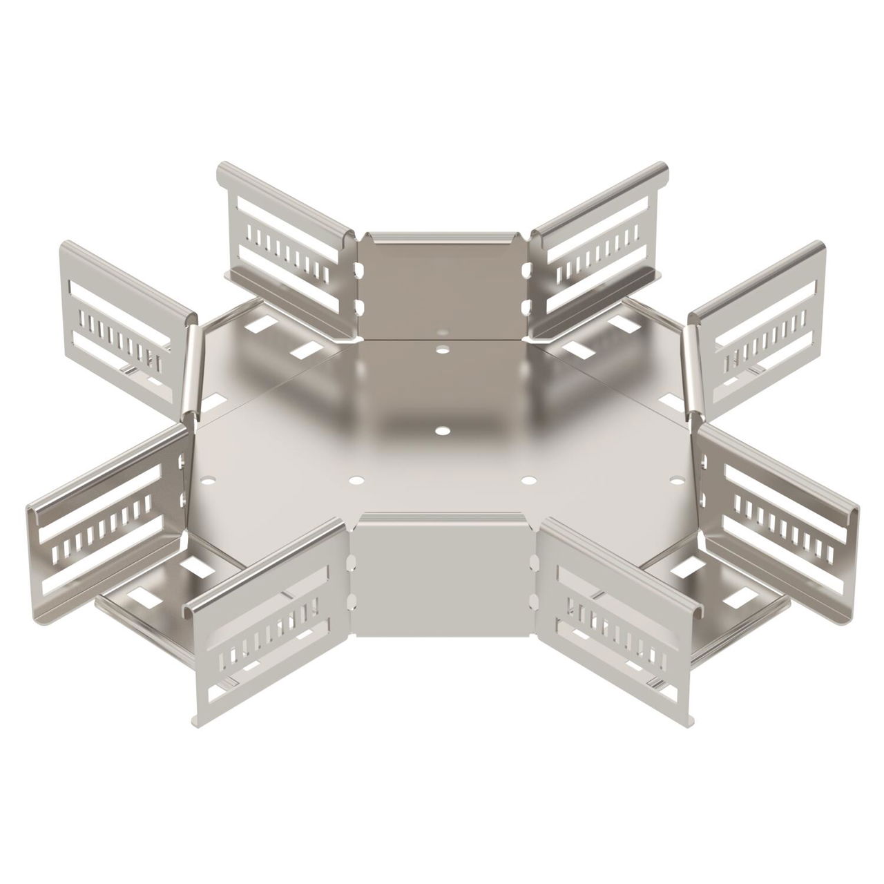 Cross over for cable tray 60x100 Aço inoxidável A4 1.4571 brilhante, pós-tratamento aço inoxidável