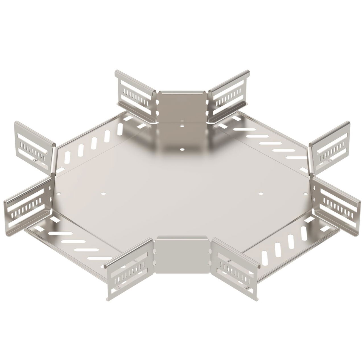 Cross over for cable tray 60x200 Aço inoxidável A4 1.4571 brilhante, pós-tratamento aço inoxidável