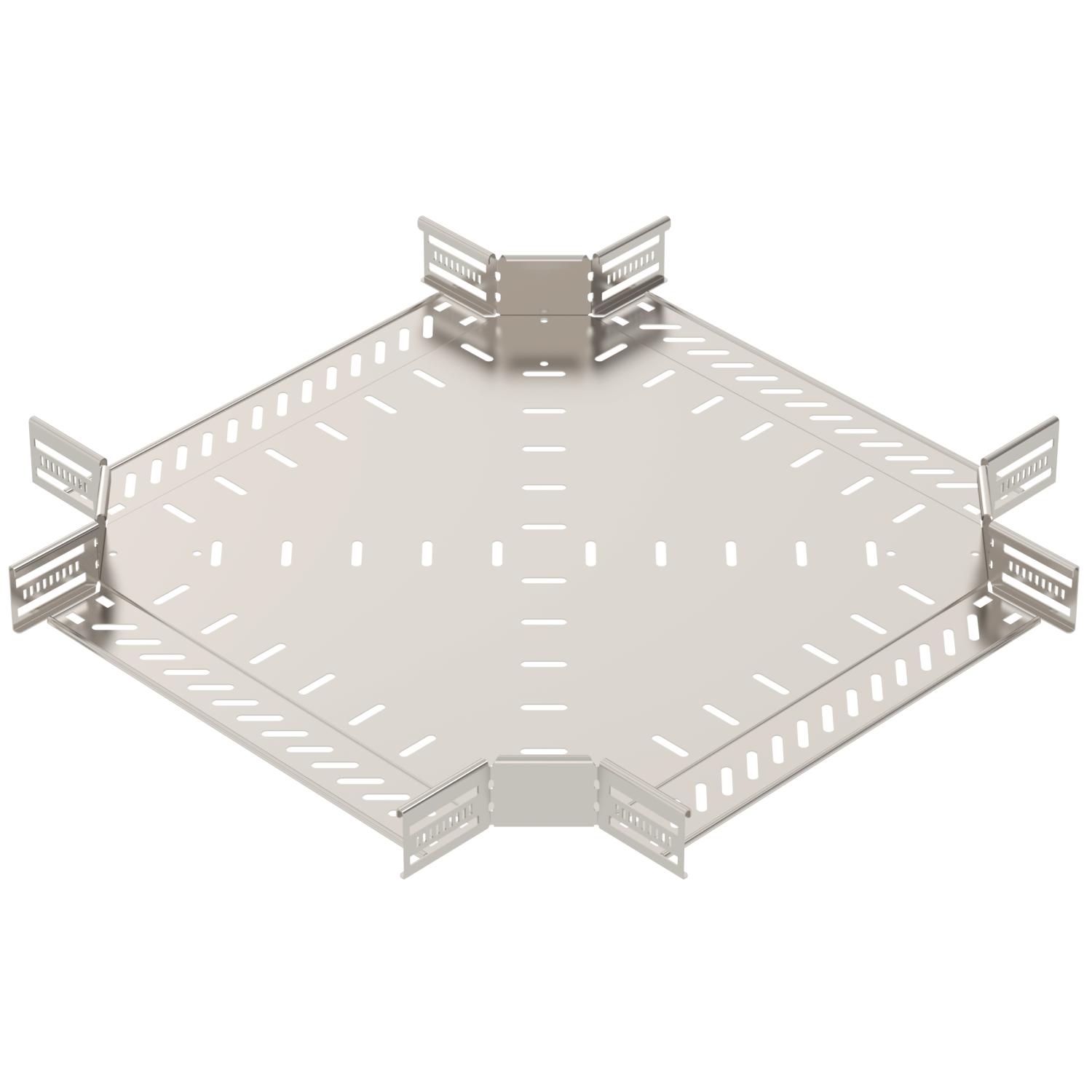 Cross over for cable tray 60x400 Aço inoxidável A4 1.4571 brilhante, pós-tratamento aço inoxidável
