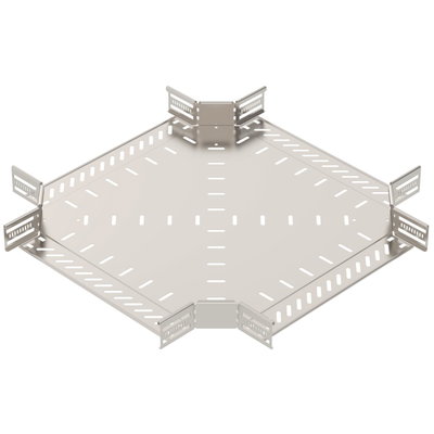 Cross over for cable tray 60x400 Aço inoxidável A4 1.4571 brilhante, pós-tratamento aço inoxidável
