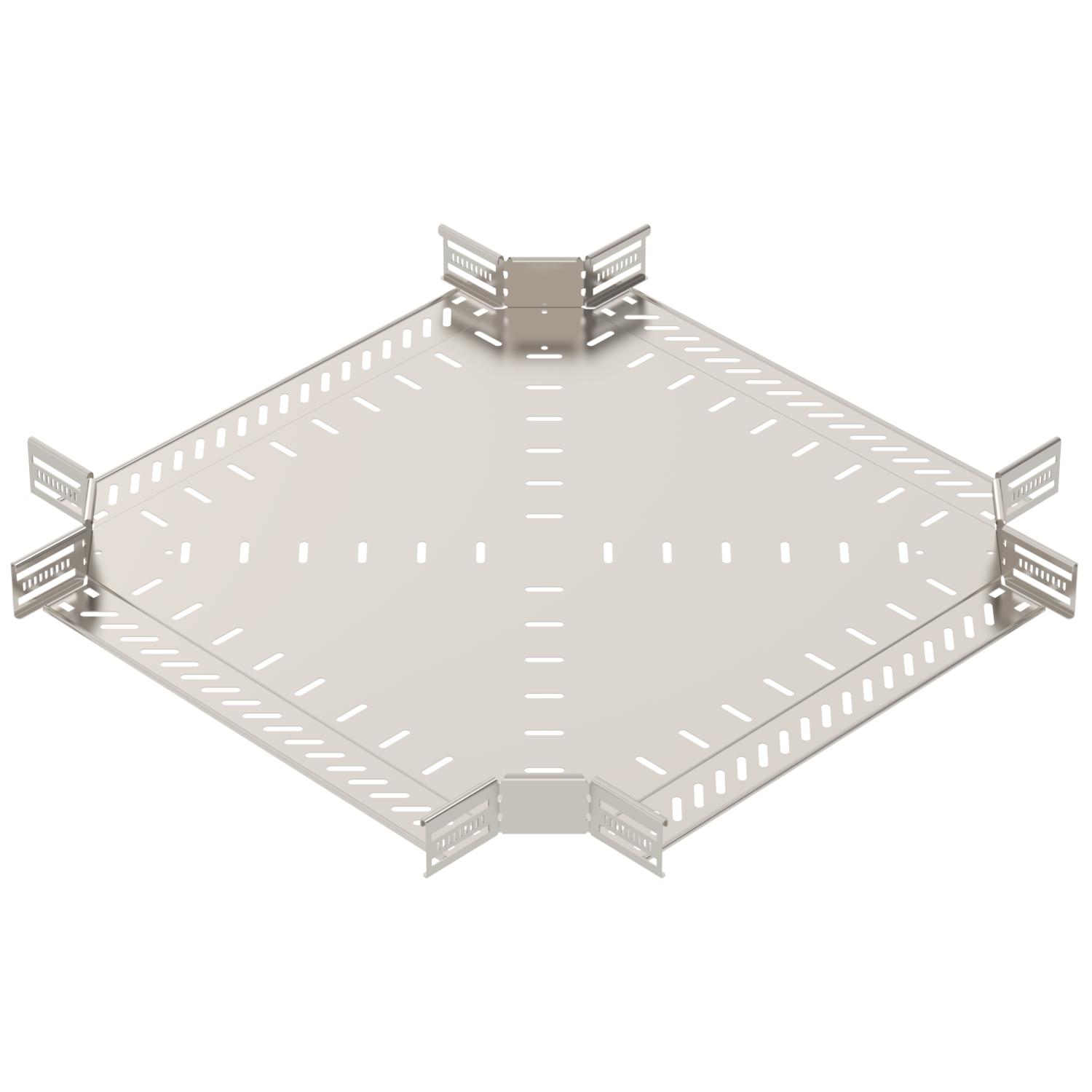 Cross over for cable tray 60x500 Aço inoxidável A4 1.4571 brilhante, pós-tratamento aço inoxidável
