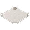 Cross over for cable tray 60x600 Aço inoxidável A4 1.4571 brilhante, pós-tratamento aço inoxidável