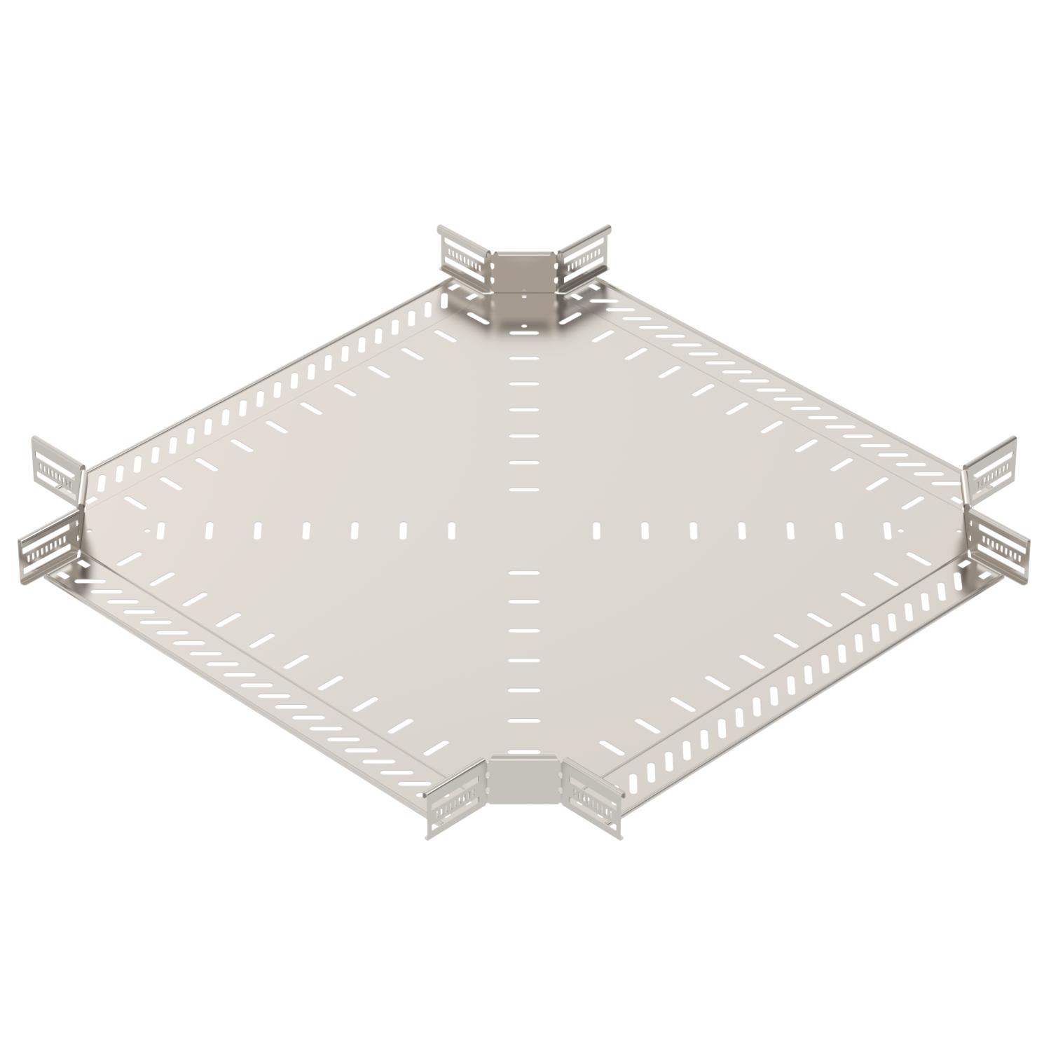 Cross over for cable tray 60x600 Aço inoxidável A4 1.4571 brilhante, pós-tratamento aço inoxidável