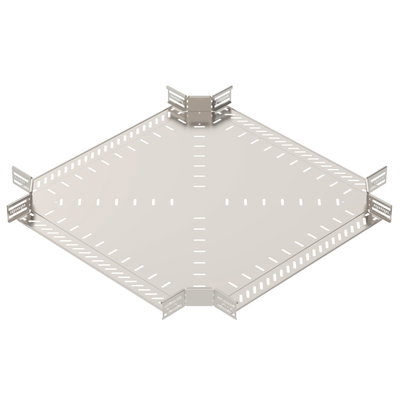 Cross over for cable tray 60x600 Aço inoxidável A4 1.4571 brilhante, pós-tratamento aço inoxidável