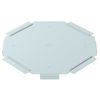 Tampa para cruzeta B100mm Aço Galvanização continua zinco/alumínio, Double Dip zinco