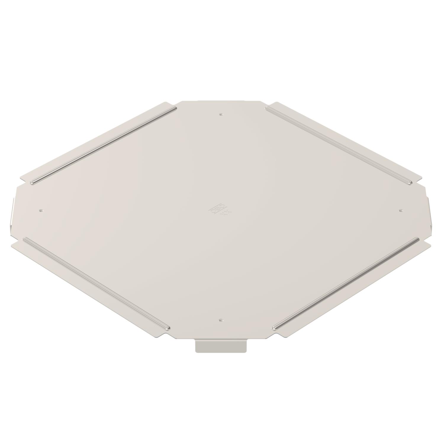 Cover for cross-over B200mm Aço inoxidável A4 1.4571 brilhante, pós-tratamento aço inoxidável