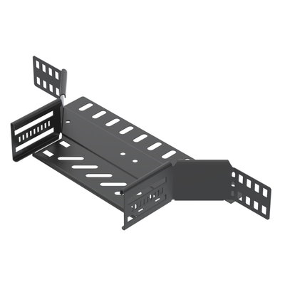 Derivação simples para caminho de cabos em chapa 60x200 Aço PES135 - Poliéster preto RAL 9005