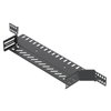 Derivação simples para caminho de cabos em chapa 60x400 Aço PES135 - Poliéster preto RAL 9005