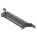 Derivação simples para caminho de cabos em chapa 60x400 Aço PES135 - Poliéster preto RAL 9005