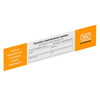 Etiqueta de identificação para manutenção de funções 250x43mm Policloreto de vinilo branco