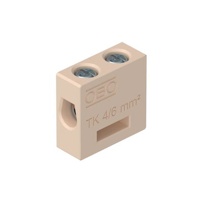 Borne cerâmico com proteção para FireBox T redes de dados 4 mm² Esteatite creme