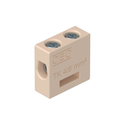 Borne cerâmico para FireBox T 6 mm² Esteatite creme