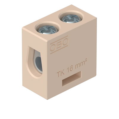 Borne cerâmico para FireBox T 16 mm² Esteatite creme