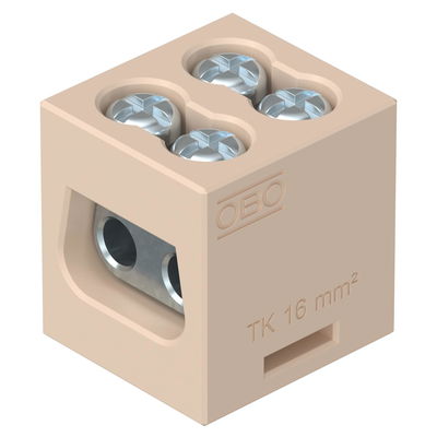 Borne cerâmico para FireBox T 16 mm² Esteatite creme