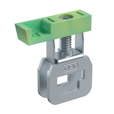 Borne de terra para FireBox T 24x7x26 Aço amarelo esverdeado