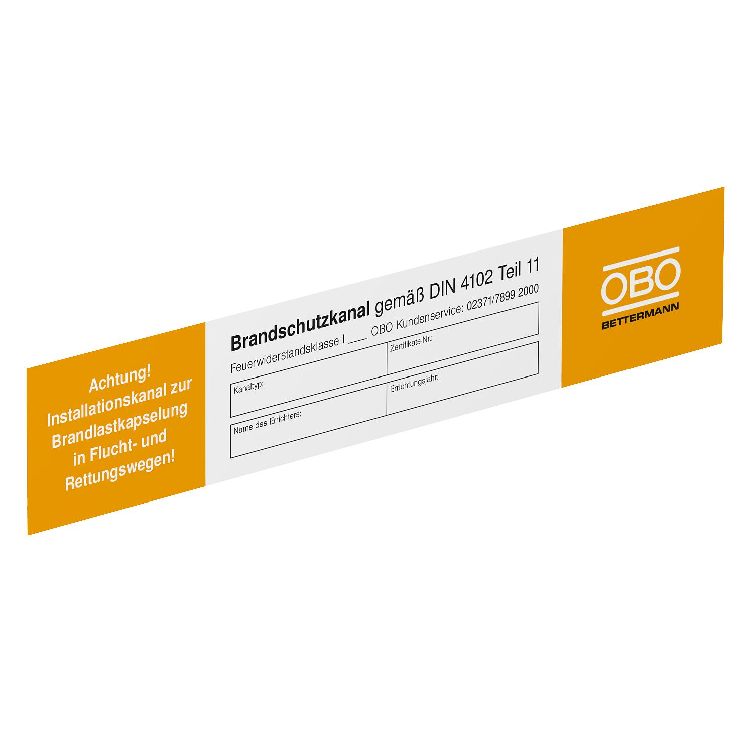 Identification plate for duct systems Policloreto de vinilo branco