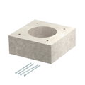 Doubler for PYROLINE Con 100x100x40 Betão leve de fibra de vidro cinzento