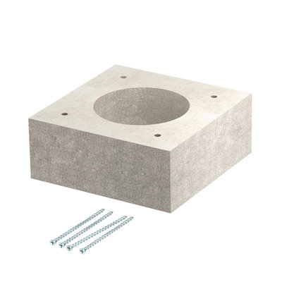 Doubler for PYROLINE Con 100x100x40 Betão leve de fibra de vidro cinzento