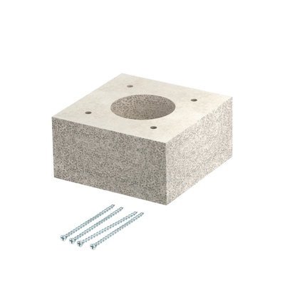 Doubler for PYROLINE Con 80x80x40 Betão leve de fibra de vidro cinzento