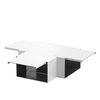 Derivação em T com tecido antifogo 600x400x120 Aço revestido a pó branco puro RAL 9010