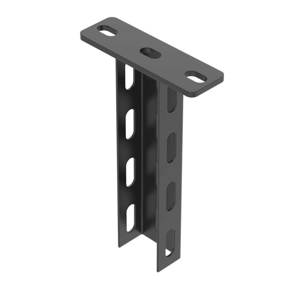 Pendural U com cabeça soldada 50x30x200 Aço PES135 - Poliéster preto RAL 9005